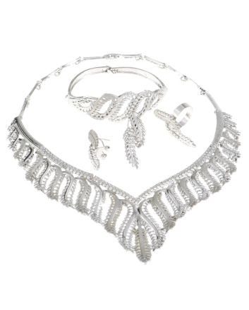 Silver Plated Necklace Set