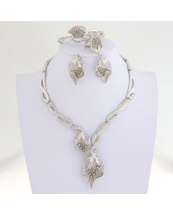 Silver Plated Necklace Set