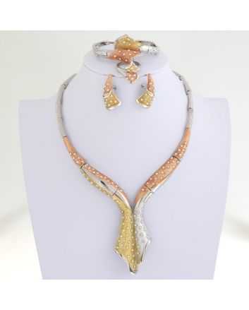 Silver Plated Necklace Set
