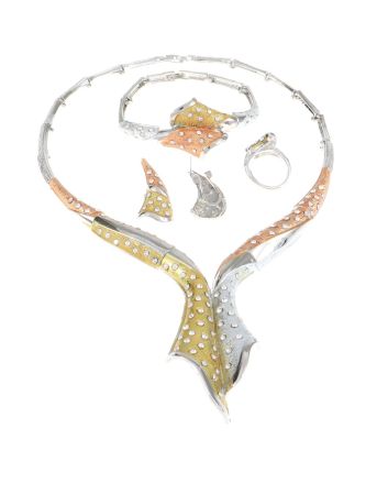Silver Plated Necklace Set
