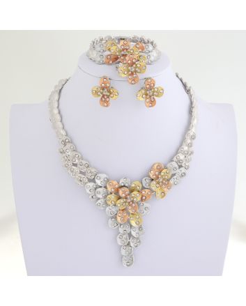Silver Plated Necklace Set