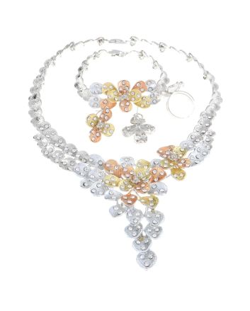 Silver Plated Necklace Set