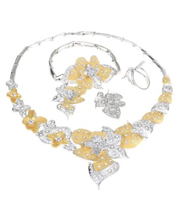 Silver Plated Necklace Set