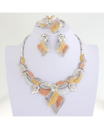 Silver Plated Necklace Set