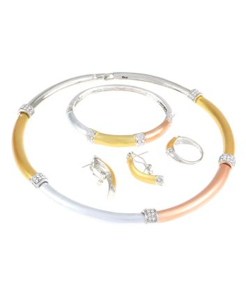 Silver Plated Necklace Set