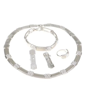 Silver Plated Necklace Set