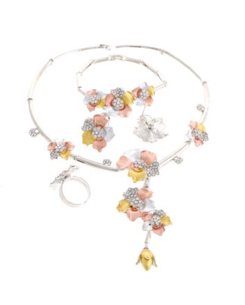 Silver Plated Necklace Set