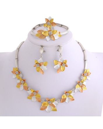 Silver Plated Necklace Set