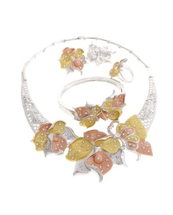 Silver Plated Necklace Set