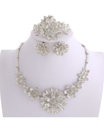 Silver Plated Necklace Set