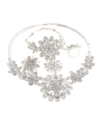 Silver Plated Necklace Set