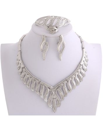 Silver Plated Necklace Set