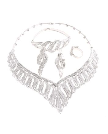 Silver Plated Necklace Set