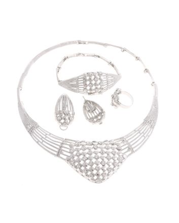 Silver Plated Necklace Set