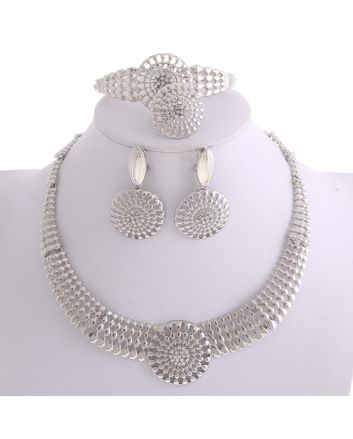 Silver Plated Necklace Set