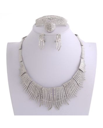 Silver Plated Necklace Set