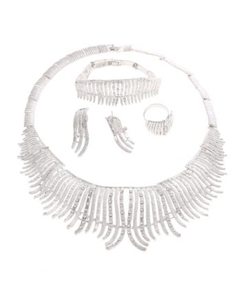 Silver Plated Necklace Set