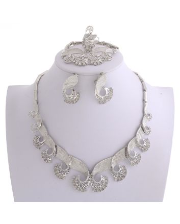 Silver Plated Necklace Set