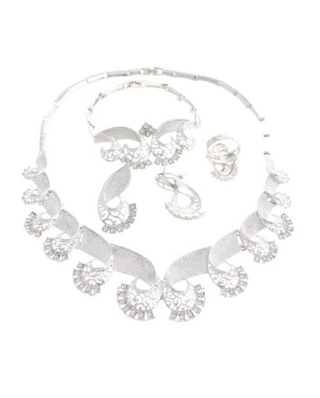 Silver Plated Necklace Set