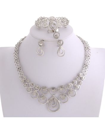 Silver Plated Necklace Set