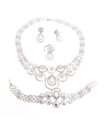 Silver Plated Necklace Set