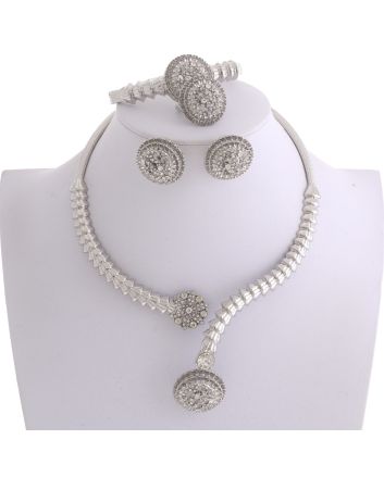 Silver Plated Necklace Set
