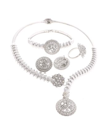 Silver Plated Necklace Set