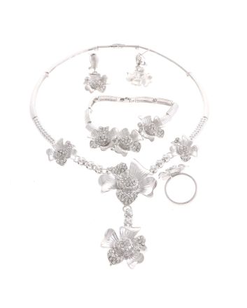 Silver Plated Necklace Set
