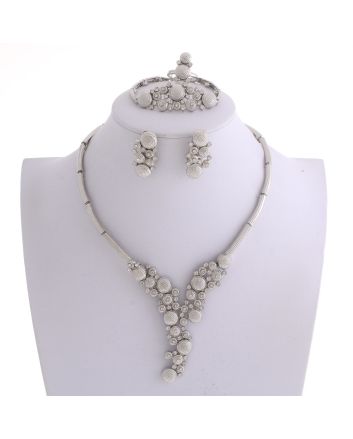 Silver Plated Necklace Set