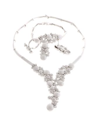 Silver Plated Necklace Set
