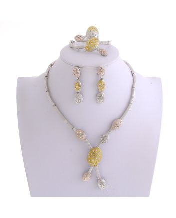 Silver Plated Necklace Set
