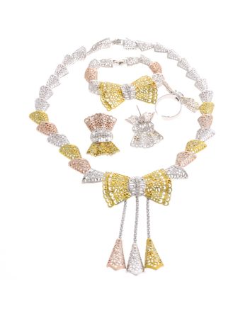 Silver Plated Necklace Set