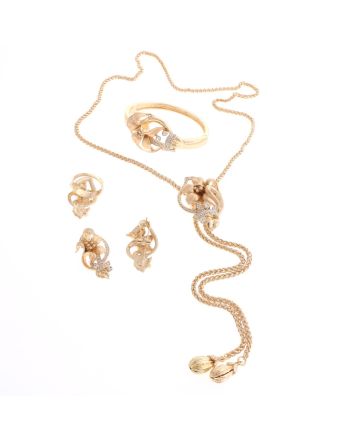 Gold Plated Necklace Set