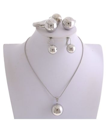 Silver Plated Necklace Set