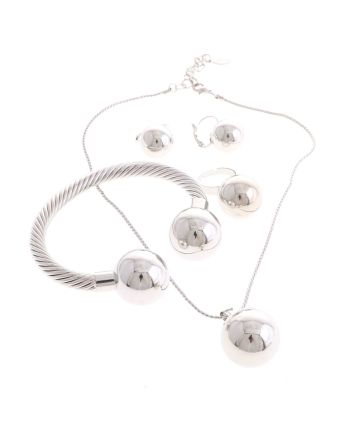 Silver Plated Necklace Set
