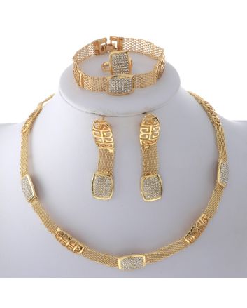Gold Plated Necklace Set