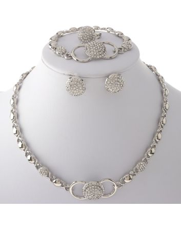 Silver Plated Necklace Set