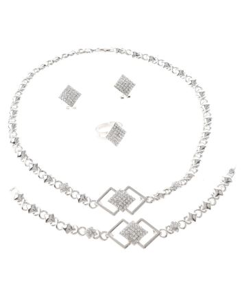 Silver Plated Necklace Set
