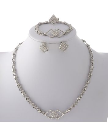 Silver Plated Necklace Set