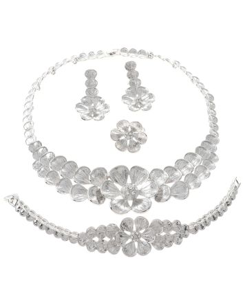 Silver Plated Necklace Set