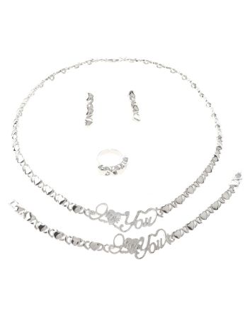 Silver Plated Necklace Set