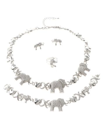 Silver Plated Necklace Set