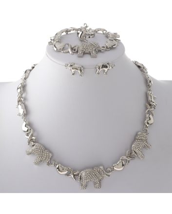 Silver Plated Necklace Set