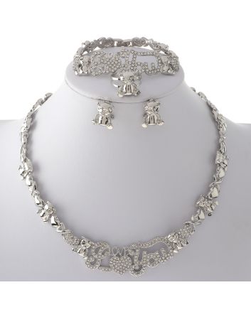 Silver Plated Necklace Set