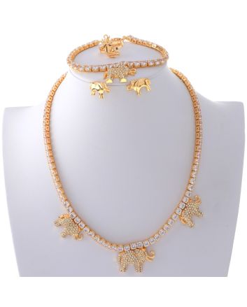 Gold Plated Necklace Set