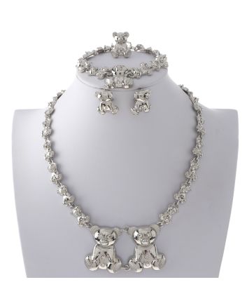 Silver Plated Necklace Set