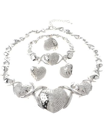 Silver Plated Necklace Set