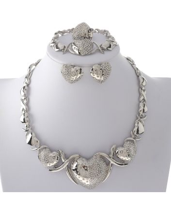 Silver Plated Necklace Set