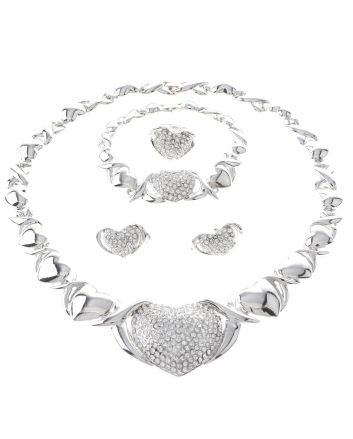Silver Plated Necklace Set