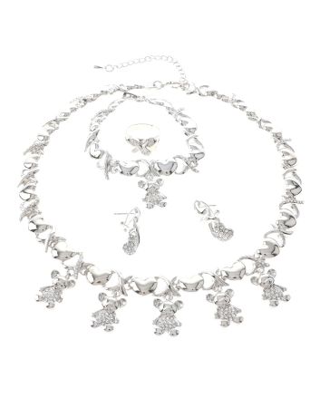 Silver Plated Necklace Set